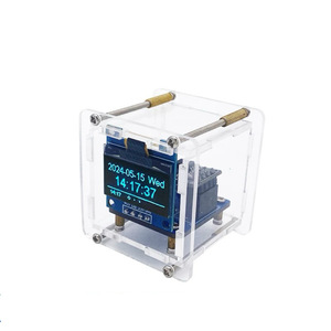 ESP8266 Mini Weather <b>Clock</b> With LCD Display Wi-Fi Temperature Humidity Desktop <b>Digital</b> <b>Clock</b> - Product Image 1