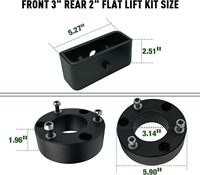 Kit de nivellement de suspension avant et arrière de 2 pouces pour Silverado 2WD 4WD/Sierra 1500 2WD 2007-2022, pièces de suspension, kit de nivellement Silverado