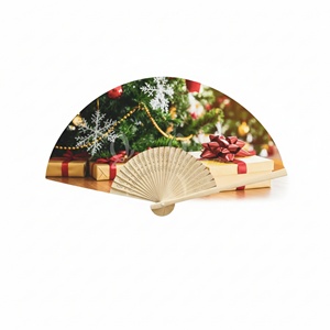 Venta al por Mayor de Abanicos Plegables de Bambú Personalizados, Abanico de Madera Simple y Elegante para Fiestas - Product Image 6