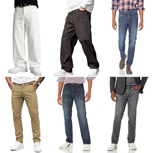 Jeans en denim pour hommes, styles variés, vente en gros, coupes droites, skinny, baggy, lot de vêtements, stock aléatoire, modèles mixtes 2026.4 CN & GUA - Product Image 1