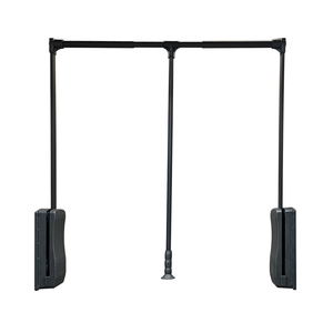 Garde-robe Réglable En Aluminium Ascenseur Rack <span class=keywords><strong>Silence</strong></span> Tampon Rail Tige De Placard Vestiaire Cintres Levage Tige De Placard Pull Down - Product Image 1