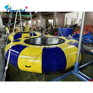 Parc <span class=keywords><strong>de</strong></span> <span class=keywords><strong>trampoline</strong></span> extérieur, jeu pour 2 joueurs, saut à l'élastique, matériaux durables en métal, PVC et acier - Product Image 2