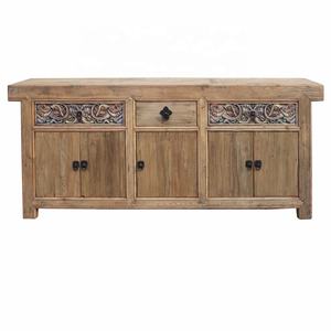 Legno antico finitura cerato soggiorno armadio di stoccaggio <span class=keywords><strong>mobili</strong></span> - Product Image 1