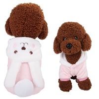 Fabrication en gros de manteaux mignons pour chiens de dessin animé, accessoires pour animaux de compagnie, vêtements d'hiver pour petits chiots
