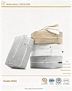 Organisateur de bagages personnalisable pour les voyages, best-seller, ensemble de 4 cubes de compression en nylon légers avec grande capacité - Product Image 1