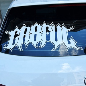 Uso esterno resistente UV Business azienda Logo auto adesivi per finestrino impermeabile in vinile personalizzato decalcomanie per la pubblicità - Product Image 1