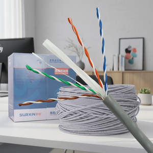 Câble LAN intérieur UTP CAT6 CAT6A F/UTP SFTP CAT6a 305m en boîte de tirage, câble Ethernet Cat 6, câble <span class=keywords><strong>Internet</strong></span> – Prix usine - Product Image 1