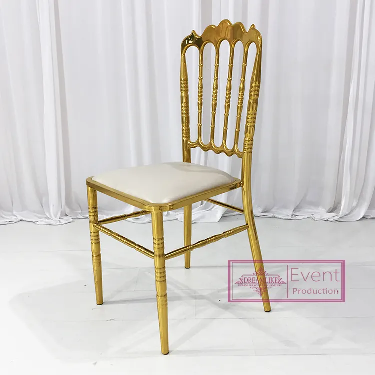 宴会やイベントのためのステンレス鋼の高品質ロイヤルインドの結婚式の椅子