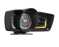 A600 Compteur Intelligent Automobile HUD avec OBD+GPS Navigation Température Eau Écran LCD 3.5x2 Pouces Tableau de Bord Voiture
