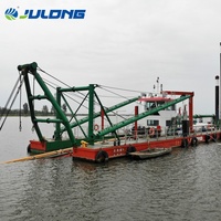 Drague aspirante de 2200 m³/h de capacité, alimentée au diesel, pour l'extraction de sable, avec moteur et boîte de vitesses, pour port