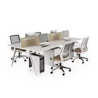 Postes de travail modulaires de bureau standard avec cadre en aluminium moderne, table d'ordinateur, cloison de bureau, bureau de travail individuel