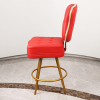YH Casino Chaise de casino rouge réglable moderne de haute qualité Chaise de bar en cuir de luxe Chaises de table de poker