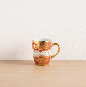 Wholesale Luxury Gold Rimmed Ceramic <b>Dinnerware</b> <b>Set</b>, Royal Red & Gold Porcelain Plates Bowls Mugs for Wedding Banquet - Product Image 5