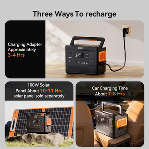 Station d'alimentation solaire portable haute capacité 1200W 110V/220V pour extérieur, avec chargeur solaire et batterie externe - Product Image 6