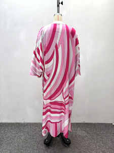 Robes longues maxi élégantes pour femmes, grandes tailles, imprimées, africaines, écologiques, teintes unies, coupe ample - Product Image 6