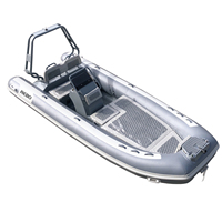 Rib480 16ft Semi-Rigide Aluminium Deep-v Hull Hypalon/PVC Aluminium rib bateau gonflable bateau pooton à vendre