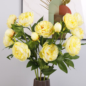 Flores de Peonía Artificiales de Seda, Alta Simulación, Decoración del Hogar, Ramo de Boda - Product Image 3