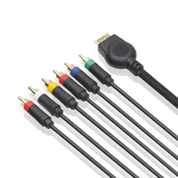 Câble AV pour PlayStation2 PS2 PS3, cordon AV Ypbpr 1,8 m plaqué or pour console de jeu et manette, câble RCA AV