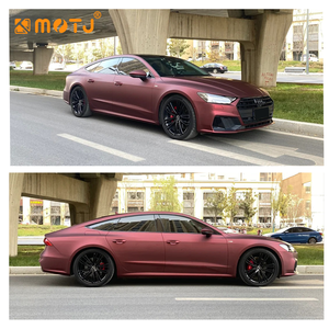 Film adhésif automobile violet raisin personnalisé 1,52x17m avec doublure PET sans bulles pour la <span class=keywords><strong>d</strong></span>écoration complète de véhicule - Product Image 5