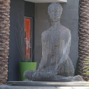 Statua a <span class=keywords><strong>scomparsa</strong></span> moderna in acciaio inossidabile <span class=keywords><strong>di</strong></span> grandi dimensioni decorativa per esterni - Product Image 2