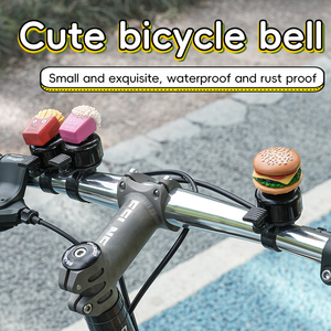 Dekorasyon çocuk çocuklar karikatür bisiklet zili çocuk dağ bisikleti evrensel çan Scooter <span class=keywords><strong>Mini</strong></span> bisiklet Burger Bell - Product Image 2