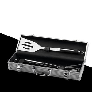 Ensemble d'accessoires de barbecue T221 en gros : spatule, pelle, brochettes, pinces, brosse, gant pour grillades et cuisson en extérieur - Product Image 6