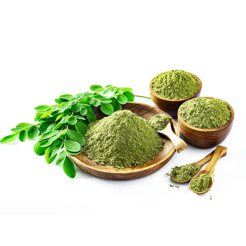 100% reines Bio Günstigstes Moringa-Extrakt pulver Massen preis Oleifera Moringa-Blatt pulver