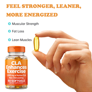 Gélules d'acide linoléique conjugué (CLA) à marque privée OEM <span class=keywords><strong>pour</strong></span> <span class=keywords><strong>la</strong></span> masse musculaire maigre et le métabolisme des graisses - Product Image 3