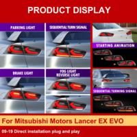 Luces Traseras J ONE para Mitsubishi Motors Lancer EX EVO 2009-2019, Luces Traseras LED para Lancer Ex