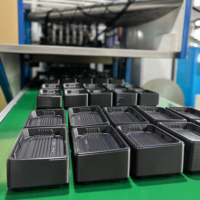 Plateau à sushi en plastique personnalisé, rectangulaire, pour la restauration, les événements et les pâtisseries