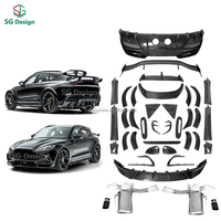 Accessoires de voiture, kit carrosserie en fibre de carbone sèche pour Aston-Martin DBX, mise à niveau vers le style M, pièces de pare-chocs de voiture, spoiler, kit carrosserie