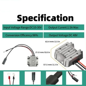 Starlink Mini Boost Converter Step up adaptador de voltaje 12V a 30V 3.5A 48V 1.5A 2A con hembra DC 5,5*2,1mm enchufe RV fuente de alimentación - Product Image 4