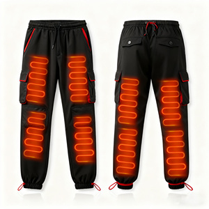 Pantalones Calefactables para Hombre con Alimentación USB, Estilo Moderno, Resistentes al Agua, Pantalones Casuales, Pantalones Eléctricos con Calefacción para Acampar en Invierno - Product Image 1
