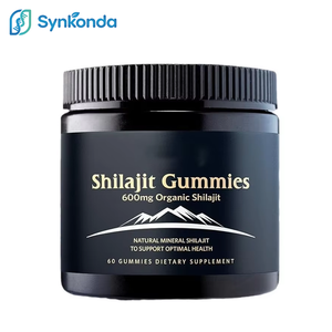 Gummies de Shilajit 600 mg, Complément Alimentaire Minéral Naturel Biologique, Sans OGM, Sans Gluten, Saveur Fruitée, Boost d'Énergie, 60 Comprimés - Product Image 1