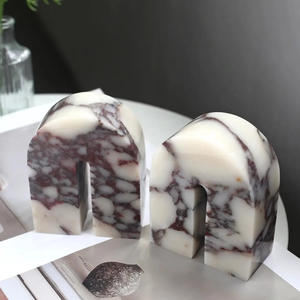 Bandeja de mármol Calacatta Viola moderna, vela impermeable pulida, joyería, plato de aperitivos para Hotel, mesa de fiesta, exhibición, decoración del hogar - Product Image 2