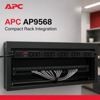 APC Schneider Rack PDU Socket Rack Cabinet Dédié Socket 15 C13 Interfaces Ap9568 10A Entrée totale APC Rack PDU