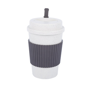 Tasses en paille de blé créatives, réutilisables et durables, pour café à emporter, thé <span class=keywords><strong>froid</strong></span> et boissons glacées en été - Product Image 2