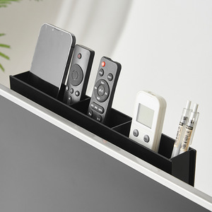 Wholesale Wall-mounted <b>Plastic</b> Grid Storage <b>Box</b> Desktop Stationery Office Organizer Bathroom Punch-free Makeup Brush Rack - Product Image 4