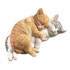 Handwerk Harz Statue Tier Poly resin Katze Figur Hausgarten Dekoration für Auto Armaturen brett Home Duft Birne - Product Image 1