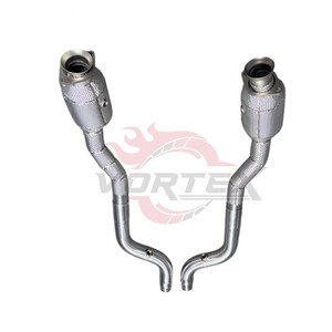 ท่อร่วมไอเสียแบบ High-Flow Catted Exhaust Manifold รุ่น Vortex 304 สำหรับ Jaguar F-Type F-Pace 3.0L V6 ปี 2013-2023 พร้อมแผ่นกันความร้อน ไม่แสดงไฟเตือน Check Engine - Product Image 3