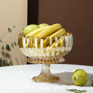 Casa decorare cucina ciotola di vetro in vetro alla rinfusa barattolo di stoccaggio con coperchio di vetro per insalata, frutta, salsa, <span class=keywords><strong>gelato</strong></span> - Product Image 5