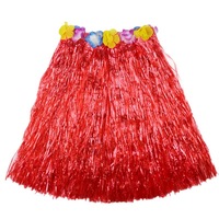 Jupe hawaïenne en herbe, collier de fleurs, accessoires de costume pour fête de plage, luau, festival, performance scénique, ornements, vente en gros