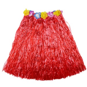 Jupe hawaïenne en herbe, collier de fleurs, accessoires de costume pour fête de plage, luau, festival, performance scénique, ornements, vente en gros - Product Image 3