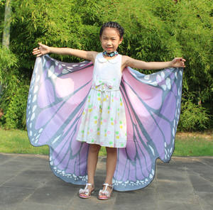 Ecowalson Tissu Doux Ailes De Papillon Châle Fée Dames Nymphe Pixie Costume Accessoire Enfants Performance Ailes - Product Image 6