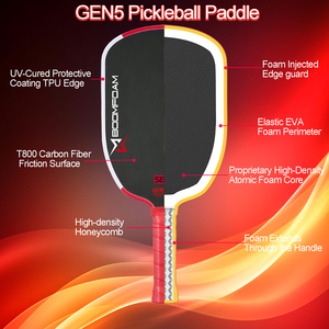 Raqueta de Pickleball SELA de Fibra de Carbono T800 de 16 mm de Grosor, Marco AGASSI, Núcleo GEN5 para Ofrecer la Máxima Potencia - Product Image 4