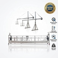 Plateforme suspendue Zlp630 220V/380V, échafaudage à balançoire, gondoles motorisées en alliage d'aluminium pour le nettoyage des fenêtres des bâtiments