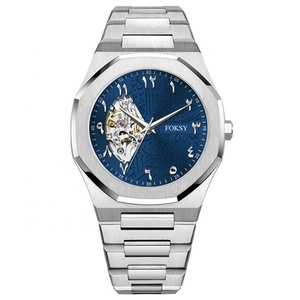 Fashion Creative Design Automatic <strong>Movement</strong> Black Custom Logo Watch Factory - Product Image 6