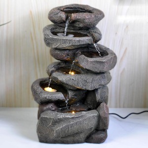 Resina Acqua da giardino in resina fontana con la <span class=keywords><strong>luce</strong></span> del LED - Product Image 1
