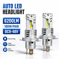 Phare LED tout-en-un SFIDA WM48 avec driver intégré, compatible Canbus, sans erreur EMC, super lumineux blanc 6000K