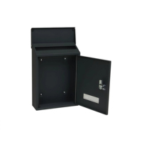Boîte aux lettres murale compacte, résistante aux intempéries, en métal galvanisé, durable, pour l'extérieur